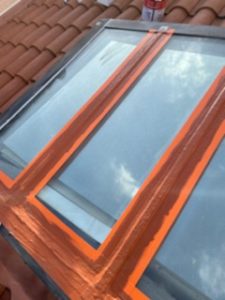 Réparation de verrière et de de solin sur toiture